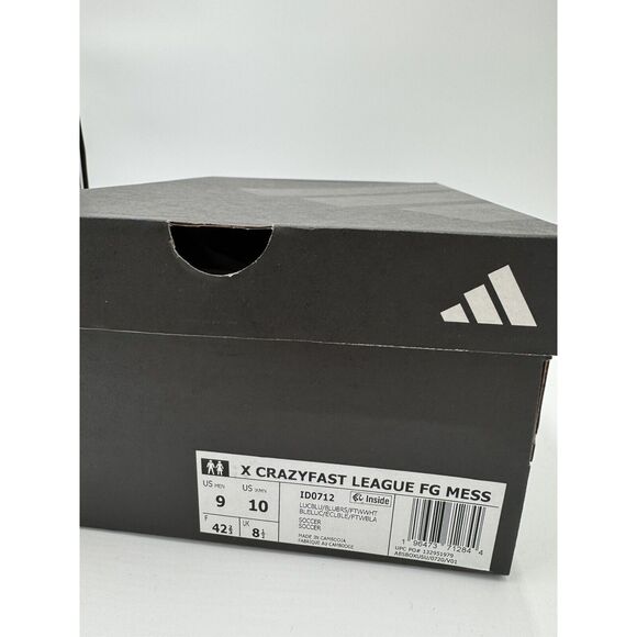 Adidas X Crazyfast League FG Messi Soccer Cleats Shoes Blue ID0712 Mens Size 9 - Picture 8 of 9